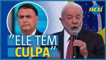 'Tentativa de golpe é culpa de Bolsonaro', diz Lula