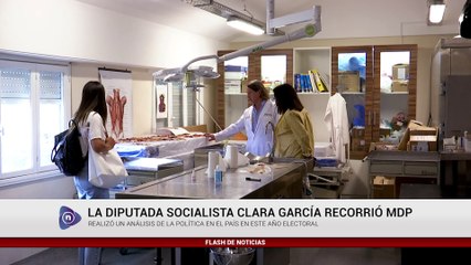 La diputada de Santa Fe Clara García estuvo en MdP