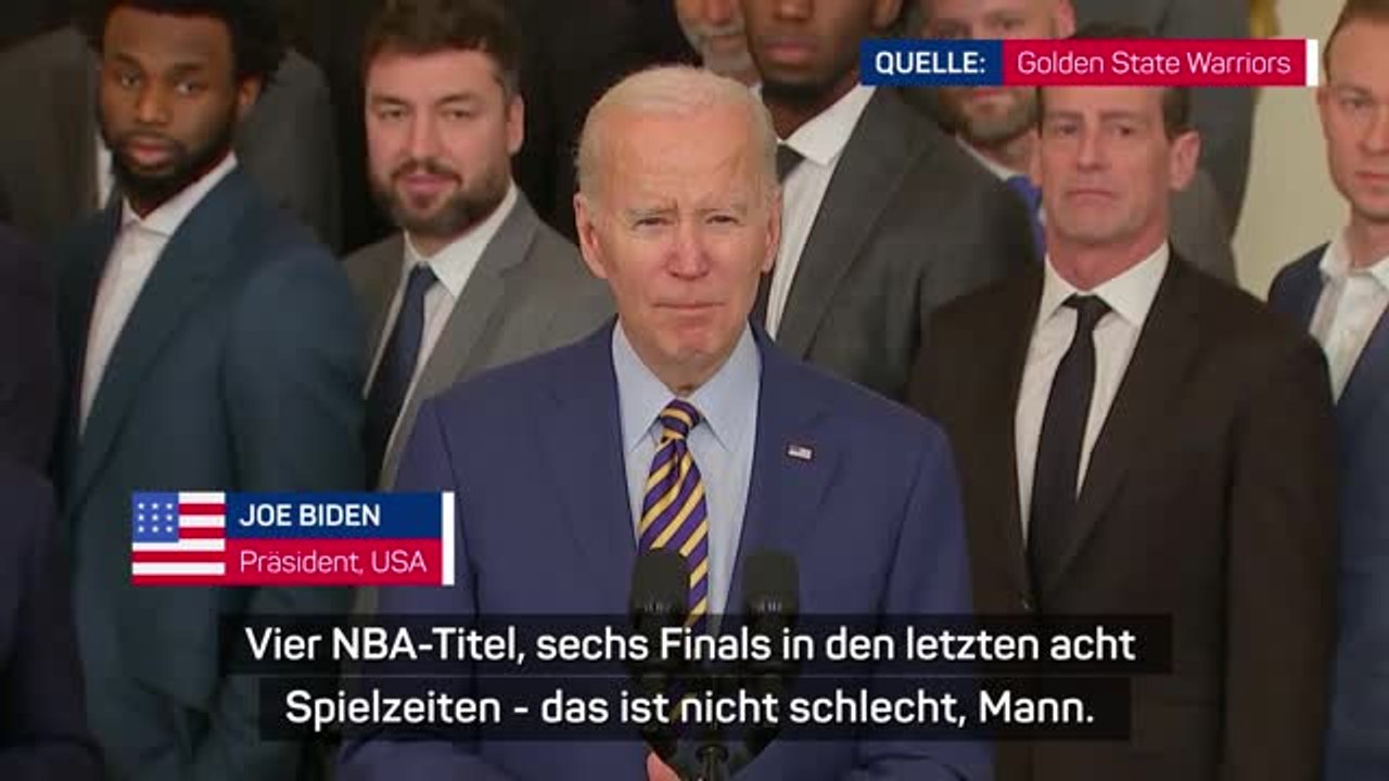 Warriors feiern NBA-Meisterschaft im Weißen Haus