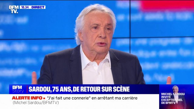 Michel Sardou: Je n'ai jamais été misogyne, je ne suis pas féministe non plus