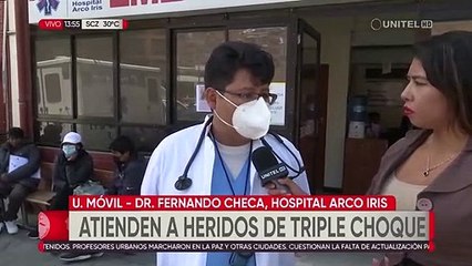 Los cuatro heridos del accidente en la Sucre están estables