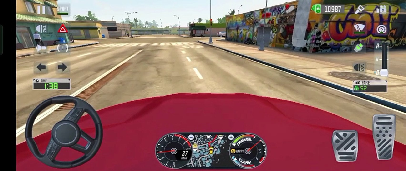 Driving outside look
