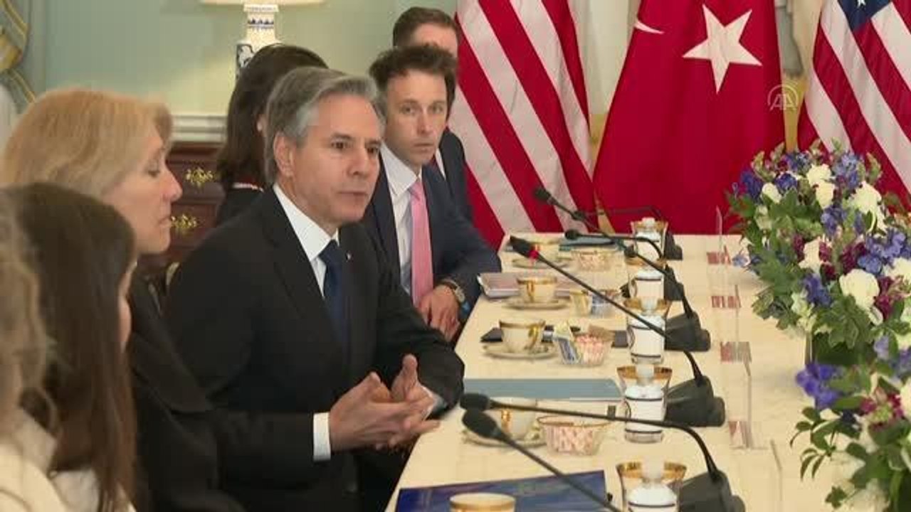 Çavuşoğlu, ABD'li mevkidaşıyla heyetler arası görüşme gerçekleştirdi