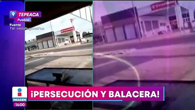 Policías y delincuentes se enfrentan por el robo de una pipa en Puebla