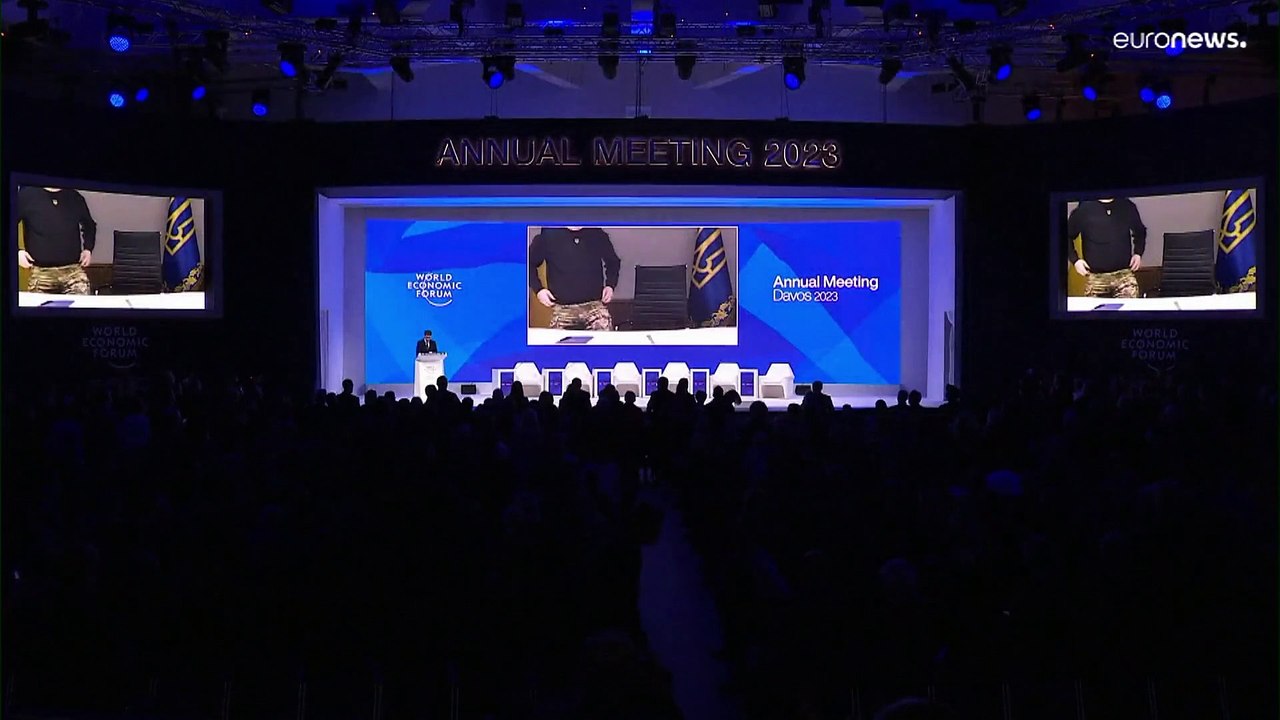 Selenskyj in Davos: 'Eure Hilfe muss Russland zuvorkommen'