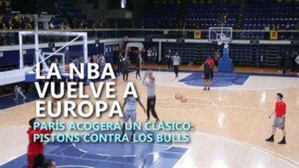 París se engalana para acoger un clásico de la NBA: Pistons contra los Bulls