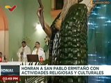 Feligreses honran a San Pablo Ermitaño con actividades religiosas y culturales en el estado Carabobo