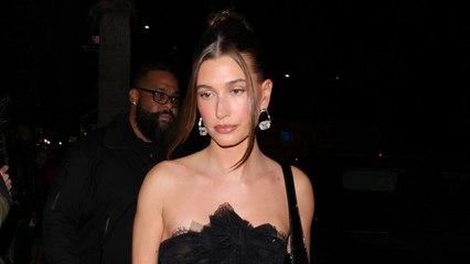 Hailey Bieber's Sheer LBD Was Less Dress, More Lingerie