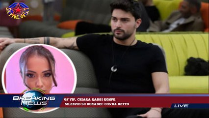 GF Vip, Chiara Rabbi rompe  silenzio su Donadei: cos'ha detto