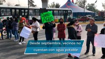 “¡Queremos agua!”: Vecinos de Ecatepec bloquean la Vía Morelos