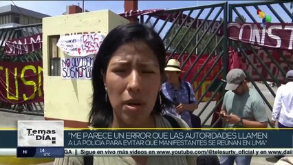 Download Video: Perú: Pobladores del interior del país continúan su arribo a Lima para protestar