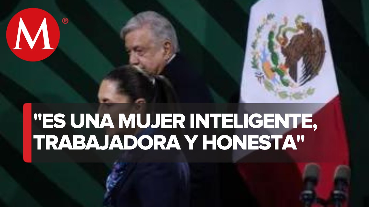 AMLO elogia a Sheinbaum; dice que no olvida a sus "otros hermanos"