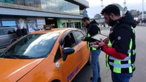 Taksim'de taksicilere yönelik denetim yapıldı