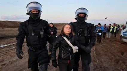 Alman polisi, Greta Thunberg'in gözaltına alınmasının kurgu olduğu iddiasını yalanladı