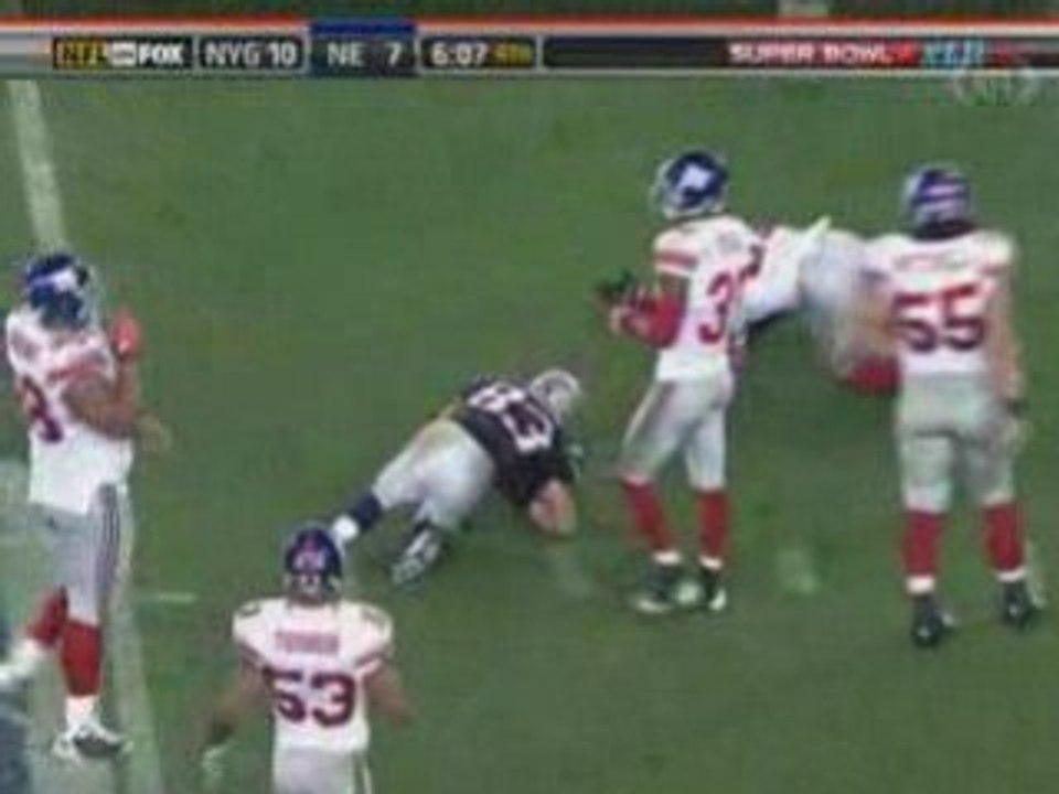 Superbowl Giants vs. Patriots Highlights