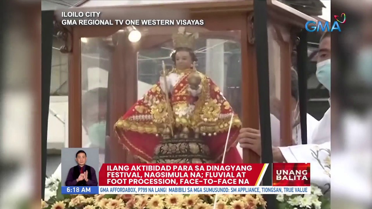 Ilang aktibidad para sa Dinagyang Festival, nagsimula na; Fluvial at foot procession, face-to-face na | UB