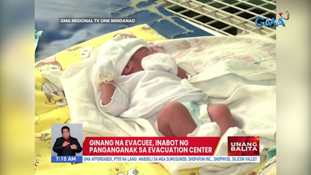 Ginang na evacuee, inabot ng panganganak sa evacuation center | UB