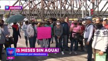 Vecinos de Ecatepec realizan bloqueos por desabasto de agua potable