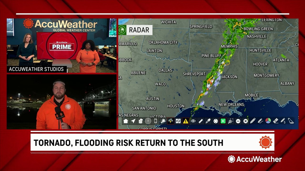 No big problems to report in Louisiana as storms rumble through the