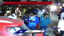 Massive Traffic Jam At Uppal Stadium After IND vs NZ One Day Match Effect _ Hyderabad _ V6 News