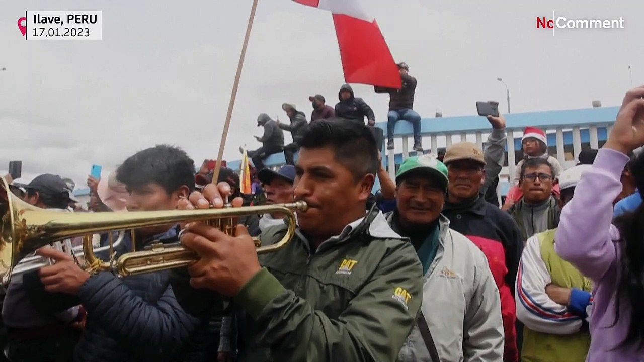 Bunt und lautstark: Großdemo gegen Perus Übergangspräsidentin Boluarte