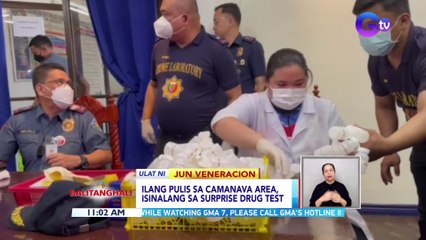 Ilang pulis sa CAMANAVA area, isinalang sa surprise drug test | BT