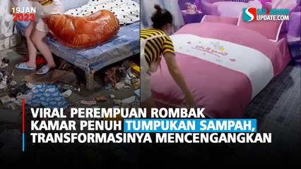Viral Perempuan Rombak Kamar Penuh Tumpukan Sampah, Transformasinya Mencengangkan
