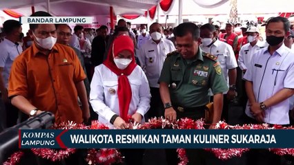 Walikota Eva Dwiana Resmikan Taman Kuliner Sukaraja