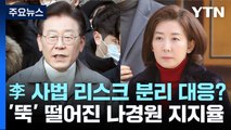 [더뉴스] 이재명, 사법 리스크 '분리 대응'?...'뚝' 떨어진 나경원 지지율 / YTN