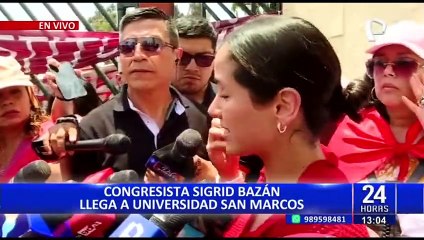 Sigrid Bazán sobre toma de San Marcos: "Lo que se está pidiendo es diálogo"