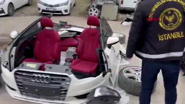 Lüks otomobili çalıp parçalatan eski sahibi çıktı