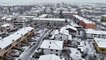 Meteo, il piacentino si colora di bianco: la neve vista dal drone