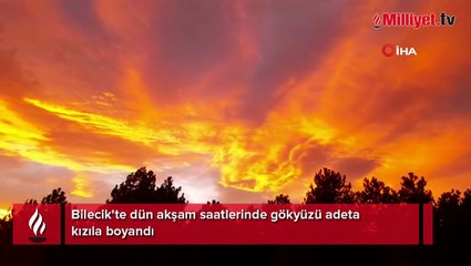 Bilecik'te muhteşem doğa olayı