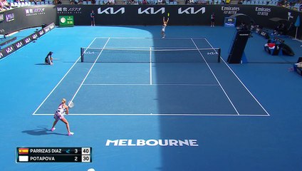 Parrizas Dias - Potapova - Les temps forts du match - Open d'Australie