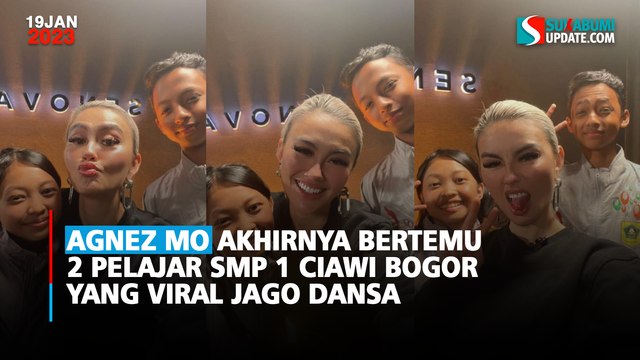 Agnez Mo Akhirnya Bertemu 2 Pelajar SMP 1 Ciawi Bogor yang Viral Jago Dansa