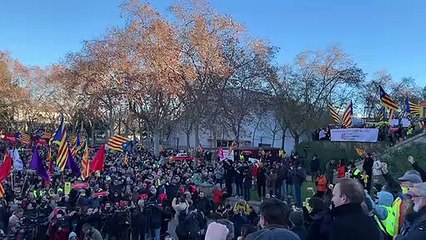 Manifestación independentista en Barcelona