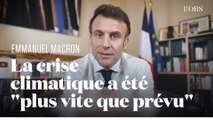 Macron s'explique sur sa perception de la crise climatique qui a été 