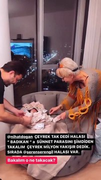 'Sisi' lakaplı Seyhan Soylu, “Çeyrek milyon yakışır” dedi; Nihat Doğan'ın 3 günlük bebeği banknotların arasında kaldı
