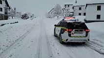 Espinal cubierto por la nieve