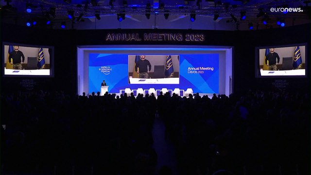 'Tyranny is outpacing democracy': Volodymyr Zelenskyy tells leaders at Davos to act faster