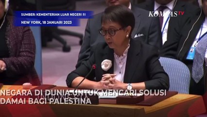 Video herunterladen: Hadiri Pertemuan DK PBB, Menlu Retno Marsudi Mengajak Dunia Cari Solusi Damai Bagi Palestina