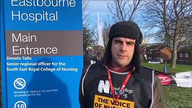 Nurse strikes in Eastbourne