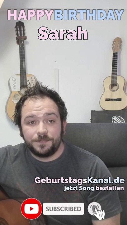 Happy Birthday, Sarah! Geburtstagsgrüße an Sarah