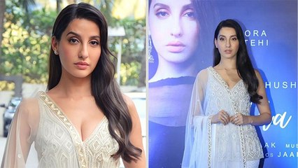Nora Fatehi White Sharara Suit में लगी बला की खूबसूरत, दिलकश अदाओं से जीता Fans का दिल | Boldsky
