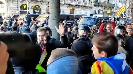 Tensió amb els Mossos d'Esquadra