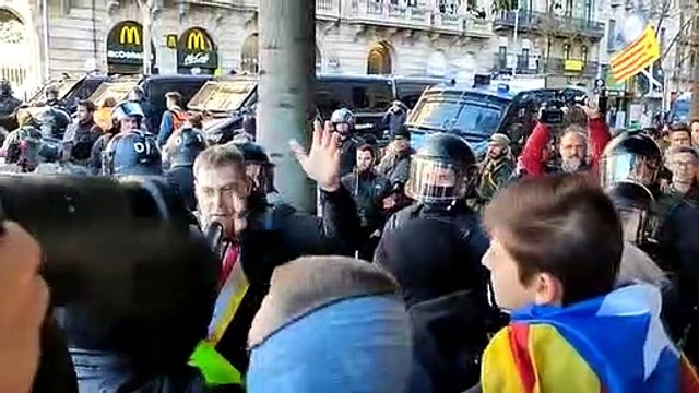 Tensió amb els Mossos d'Esquadra