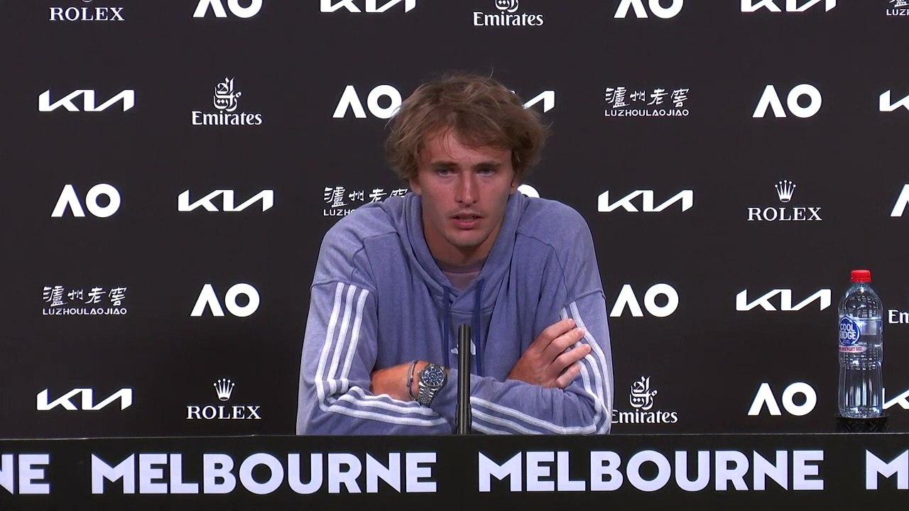 Open d'Australie 2023 - Alexander Zverev : 'Ich bin ohne Erwartungen hierher gekommen, ohne Tor, es war ein guter Test für mich dieses Turnier mit bereits einem Spiel in fünf Sätzen. Ich weiß, wie ich körperlich gekommen bin'