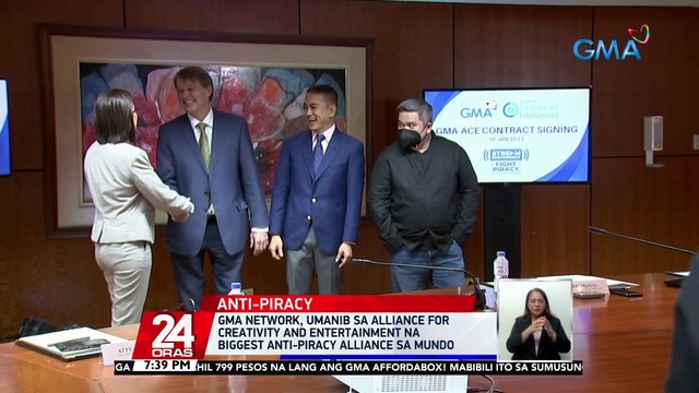 GMA Network, umanib sa Alliance for Creativity and Entertainment na biggest anti-piracy alliance sa mundo | 24 Oras
