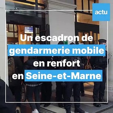 Un escadron de gendarmerie mobile à Meaux