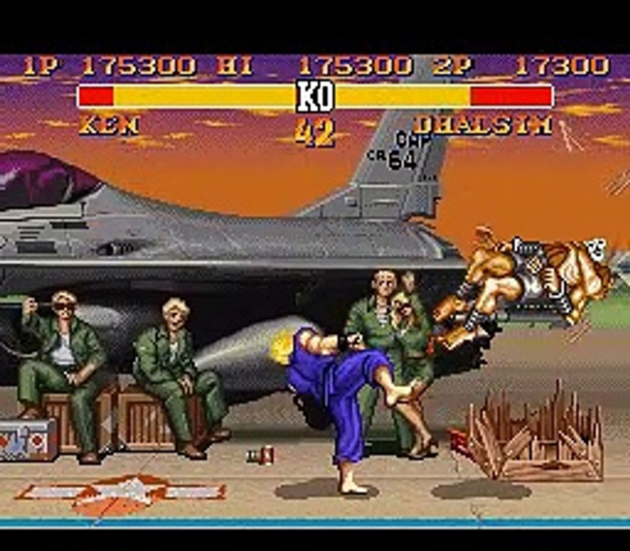 Street Fighter II Turbo Hyper Fighting (SNES) - Guile 